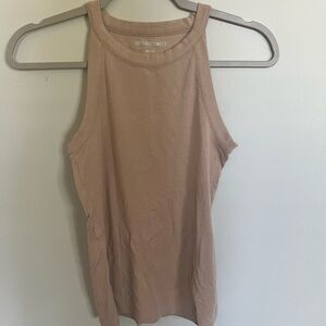 Cynthia rowley beige halter neck top